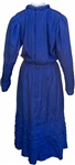 Margaret Thatcher Personally Owned Dress, a Vivid 1980s Blue Silk Party Dress